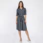 Womens Sharagano Roll Tab Sleeve Venice Shirtdress - image 1