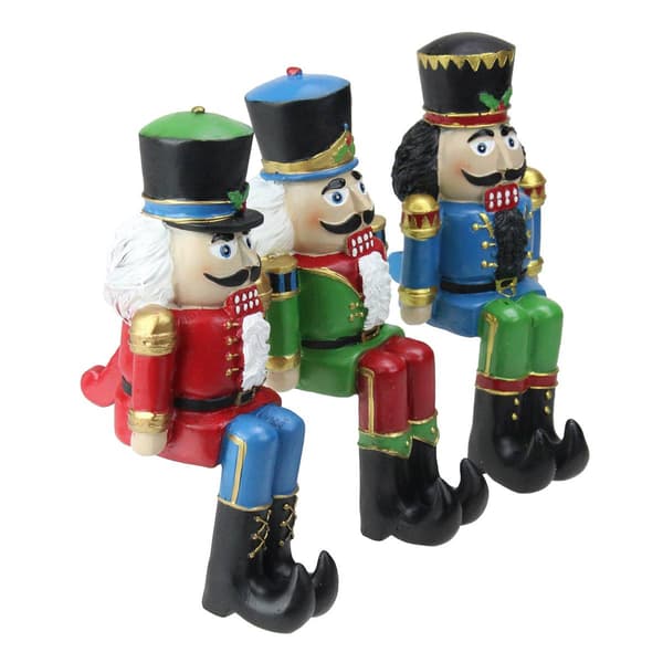 Northlight Seasonal 3pc. Nutcracker Christmas Stocking Holder Set