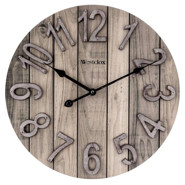 Westclox 15.5in. Wood Wall Clock - image 