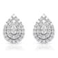 Nova Star(R) White Gold 1/2ctw. Lab Grown Diamond Pear Earrings - image 1