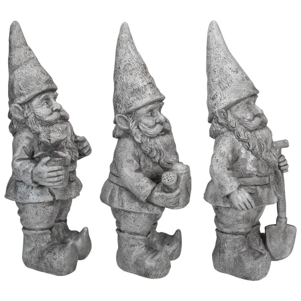 Northlight Seasonal Gardening Gnome Statues - Set of 3