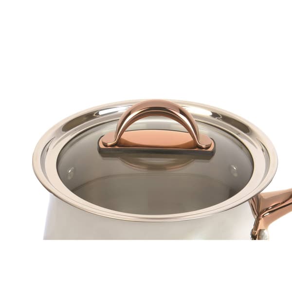 BergHOFF Ouro Gold Stainless Steel 6.25in. Saucepan w/ Glass Lid