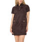 Petites MSK Short Sleeve Suede Pocket Dress - image 1
