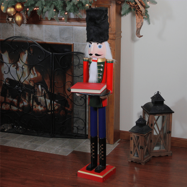 Northlight 48.25in. Red & Black Christmas Butler Nutcracker