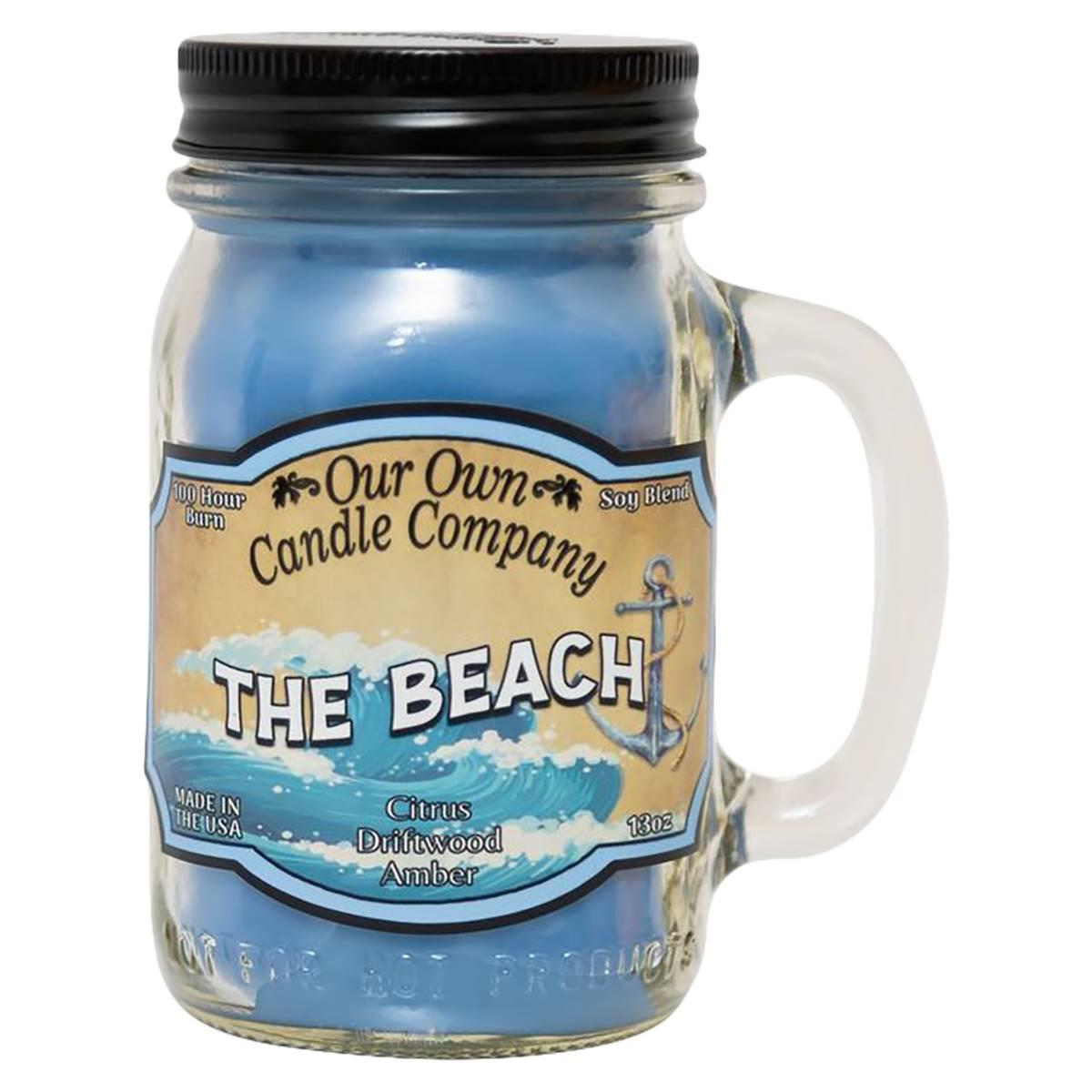 Our Own Candle Co. On The Beach 13oz. Mason Jar Candle