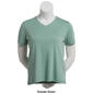 Petite Hasting & Smith Short Sleeve Solid V-Neck Tee - image 3