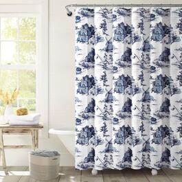 Lush Decor&#40;R&#41; French Country Toile Shower Curtain