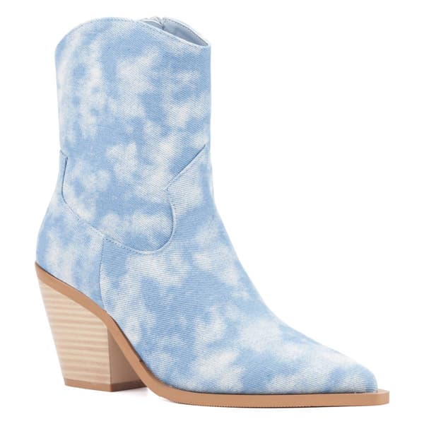 Womens Olivia Miller Blur Western Ankle Boots - image 