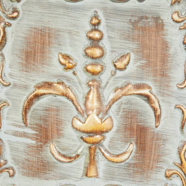 9th & Pike&#174; Washed Fleur De Lis Metal Wall D&#233;cor - Set of 4