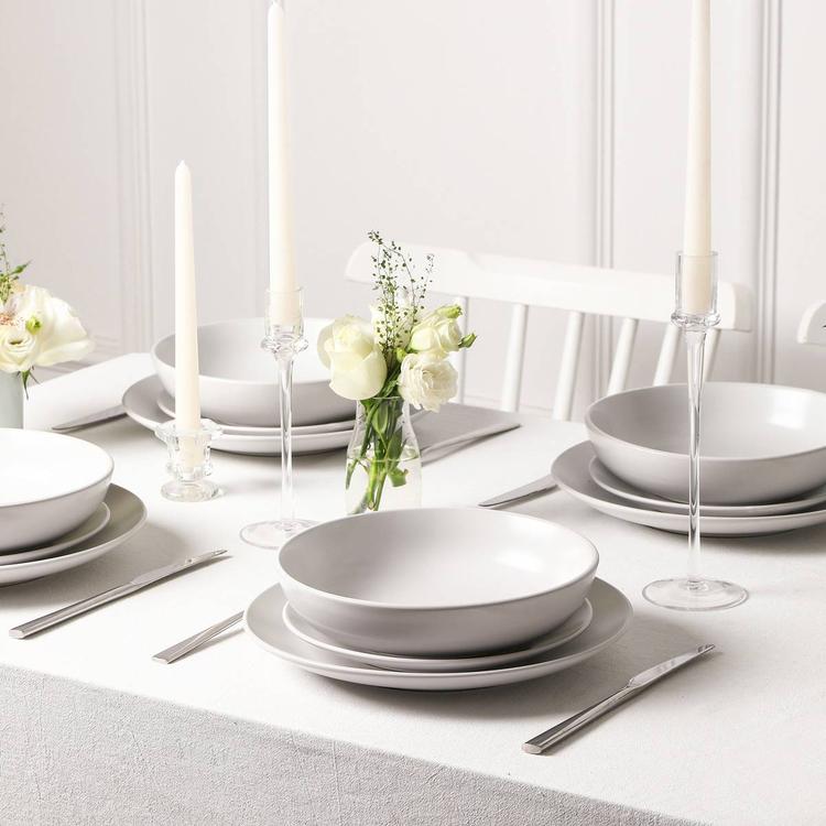Earth & Clay Mia 12-Piece Stoneware Dinnerware Set