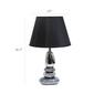 Elegant Designs Chrome & Metallic Blue Stones Ceramic Table Lamp - image 7