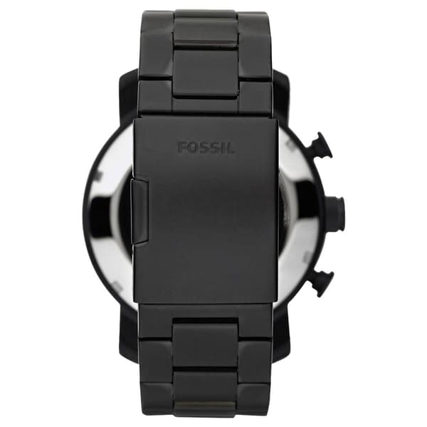 Mens Fossil Nate Chronograph Stainless Steel Watch - JR1356