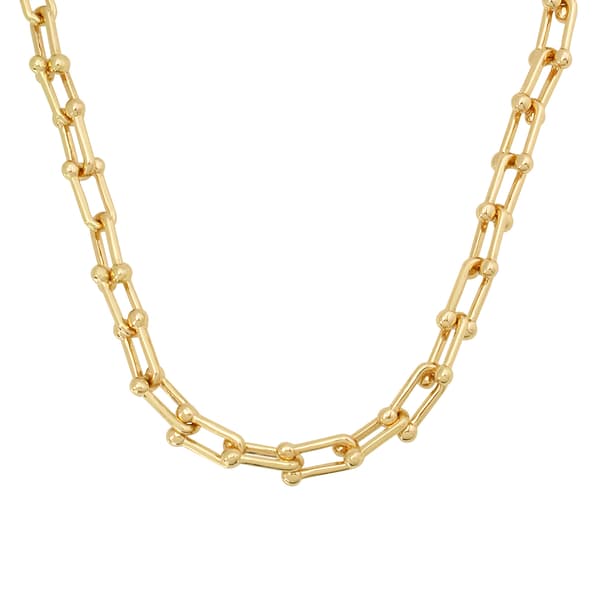 Steve Madden Sculptural U-Shaped Link Collar Necklace