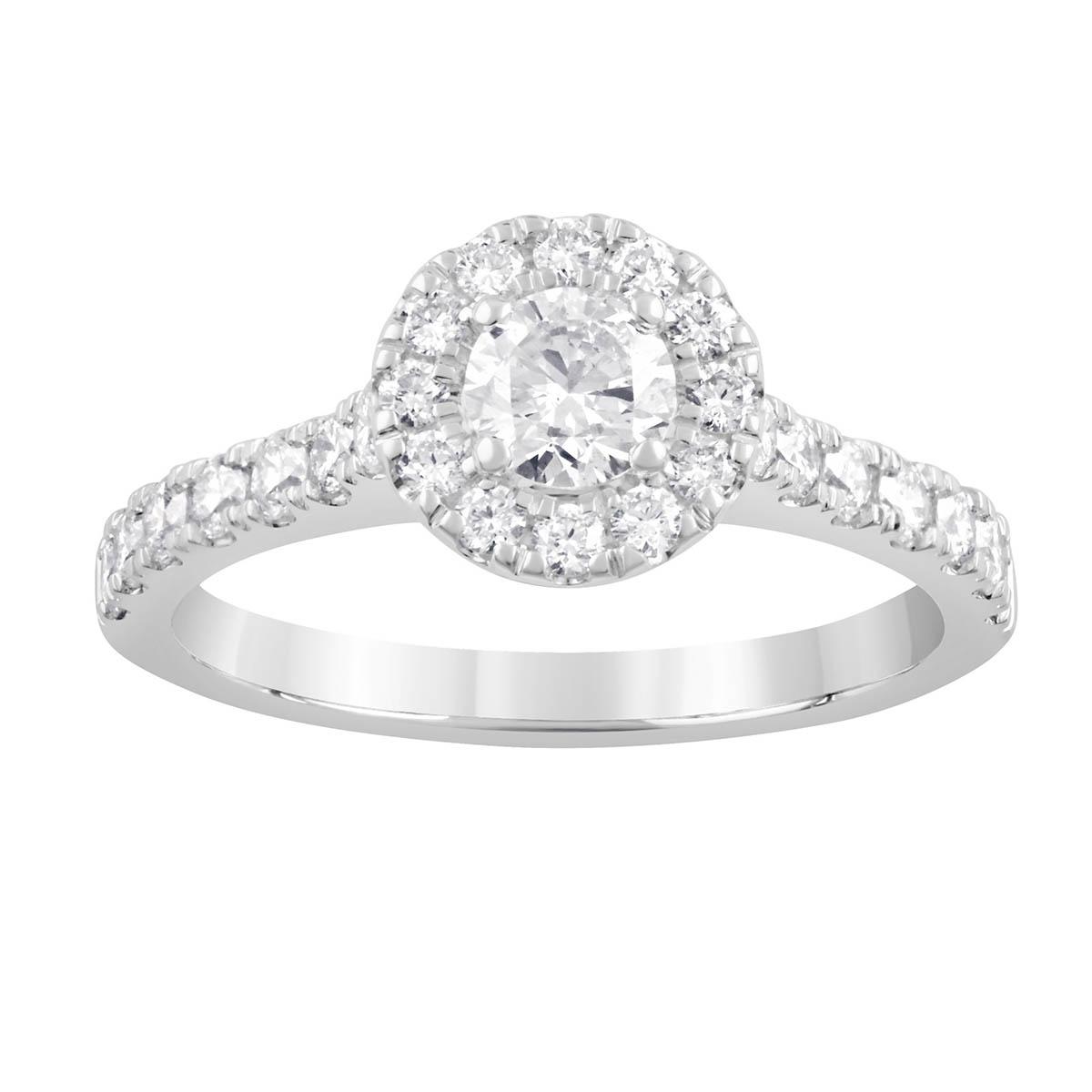 Nova Star™ 5/8ctw. Lab Grown Halo Diamond Engagement Ring