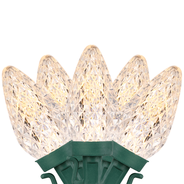 Northlight 20.25ft. Warm White LED Faceted C9 Christmas Lights - image 