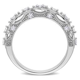 Gemstone Classics™ 10kt. White Gold Lab Created Sapphire Ring