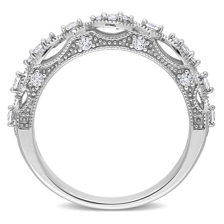 Gemstone Classics™ 10kt. White Gold Lab Created Sapphire Ring