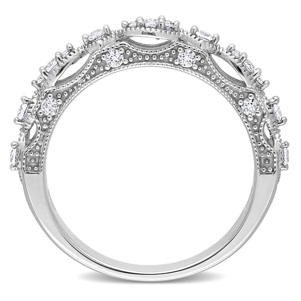 Gemstone Classics™ 10kt. White Gold Lab Created Sapphire Ring