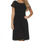 Petites Perceptions Short Lace Sleeve Ruched Waist A-Line Dress - image 3