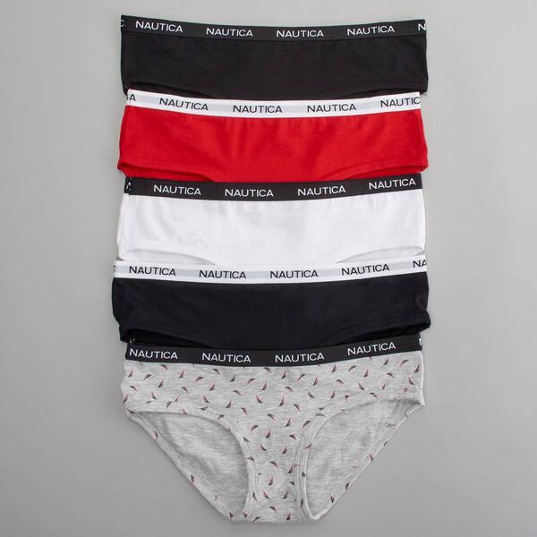 Womens Nautica 5pk. Cotton Spand Hipster-NT9915-5PKZ - image 