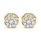 Haus of Brilliance 1/2ctw. Diamond Cluster Stud Earrings - image 1
