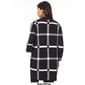 Womens Kasper Long Sleeve Notch Plaid Cardigan - image 3