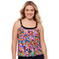 Womens American Beach Spring Fling A-Line Ring Tankini Swim Top - image 2