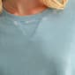 Womens CITY BLUES Solid Short Sleeve Acid Wash Sweatshirt - image 4