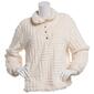 Womens Como Blu Line Sherpa Mock Neck Henley Sweatshirt - image 1