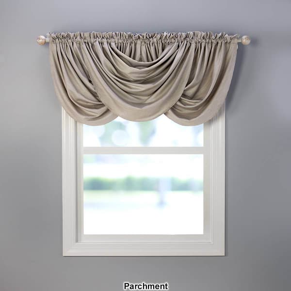 Clarendon Textured Woven Waterfall-Valance - 54x36