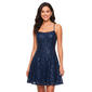 Juniors Plus Emerald Sundae Glitter Knit Fit & Flare Dress - image 2