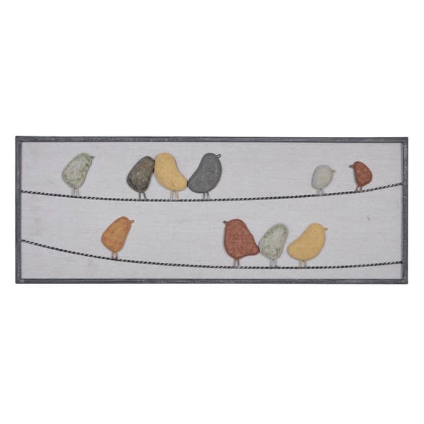 9th & Pike(R) Colorful Birds Metal Wall Decor - image 