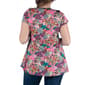 Plus Size 24/7 Comfort Apparel Floral V-neck Tunic Top - image 3