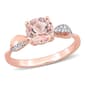 Gemstone Classics(tm) 10kt. Rose Gold Diamond Accent Ring - image 1