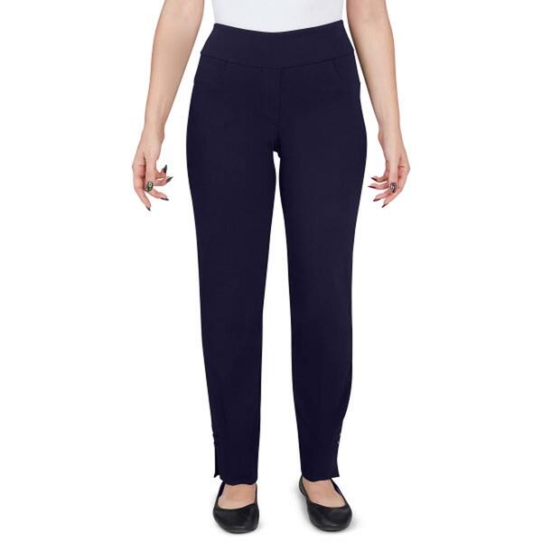 Petite Hearts of Palm Essentials Tech Pants with Hem Detail - image 