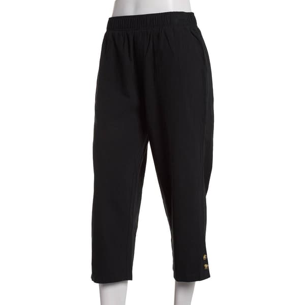 Petite Emily Daniels Cotton Sheeting Solid Capri Pants
