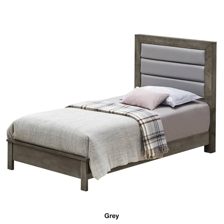 Passion Furniture Burlington Upholstered Bed Frame - Twin