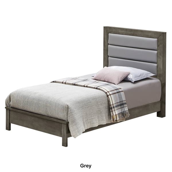 Passion Furniture Burlington Upholstered Bed Frame - Twin