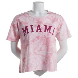 Juniors No Comment Maybe Miami Boxy Graphic Tee