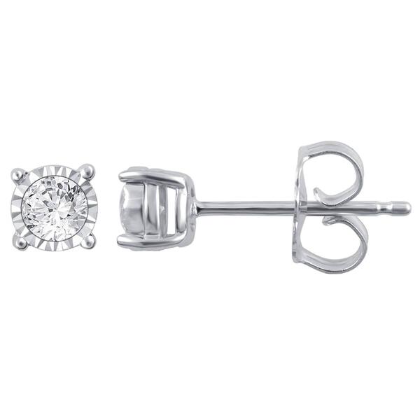 Nova Star&#40;R&#41; Sterling Silver Lab Grown Diamond Stud Earrings - image 