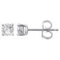 Nova Star&#40;R&#41; Sterling Silver Lab Grown Diamond Stud Earrings - image 1