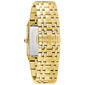 Mens Bulova Quadra Gold Plated Bracelet Watch - 97D120 - image 3