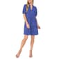 Womens Cece Short Sleeve Print Chiffon Babydoll Dress - image 1