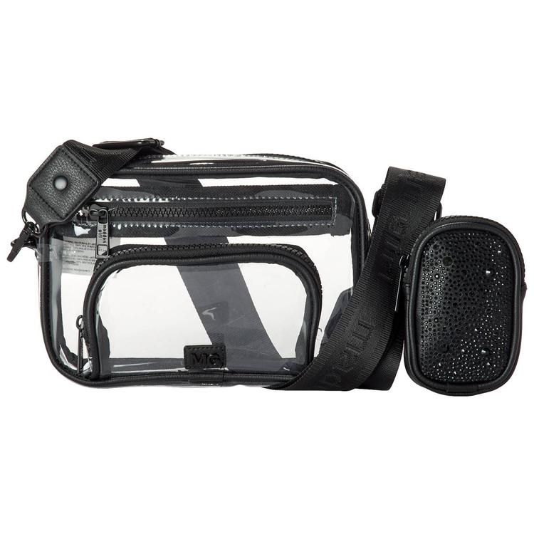 Madden Girl Clear Camera Crossbody w/ Zip Pouch