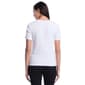 Womens Rafaella® Short Sleeve Button Detail Solid Blouse - image 2