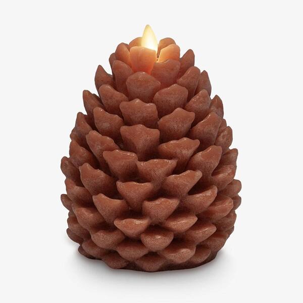 Luminara 3.9x4.3 Adobe Pinecone Candle - image 