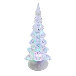 Kurt Adler 10.25in. LED Clear Tree Table Piece with Motion