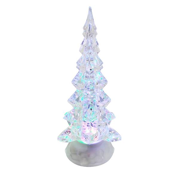 Kurt Adler 10.25in. LED Clear Tree Table Piece with Motion - image 