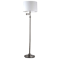 Simplee Adesso Aaron Swing Arm Floor Lamp with White Shade - image 2