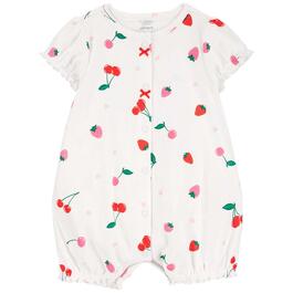 Baby Girl &#40;NB-24M&#41; Carters&#40;R&#41; Cherry Ruffle Snap Up Romper
